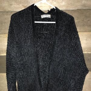 Black oversized cardigan